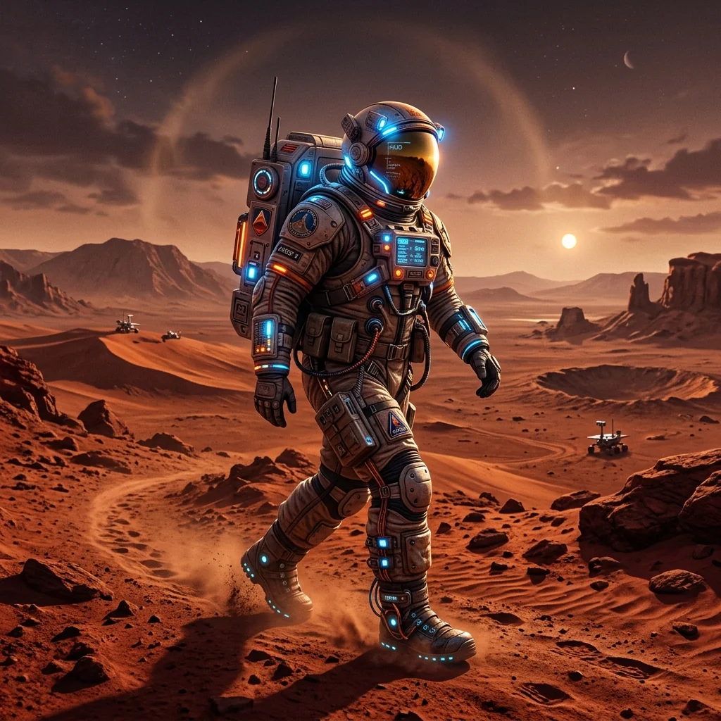 Astronaut on Mars